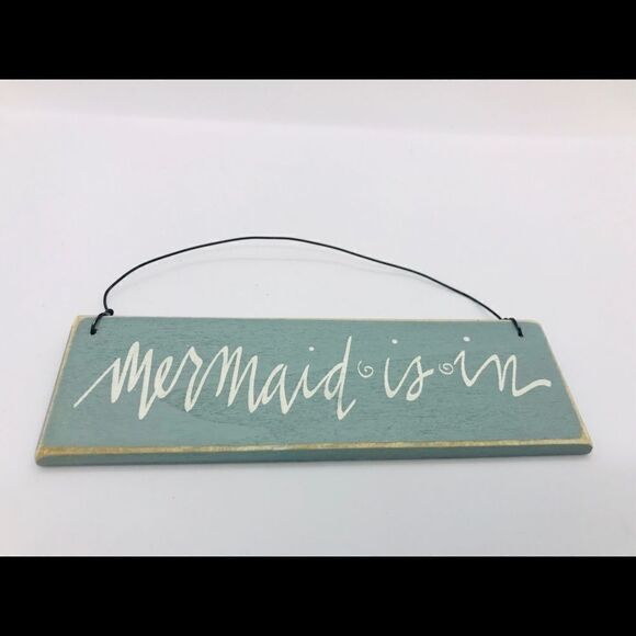 Mermaid Is In Motivational Sign Beach Ornament - Picture 1 of 3